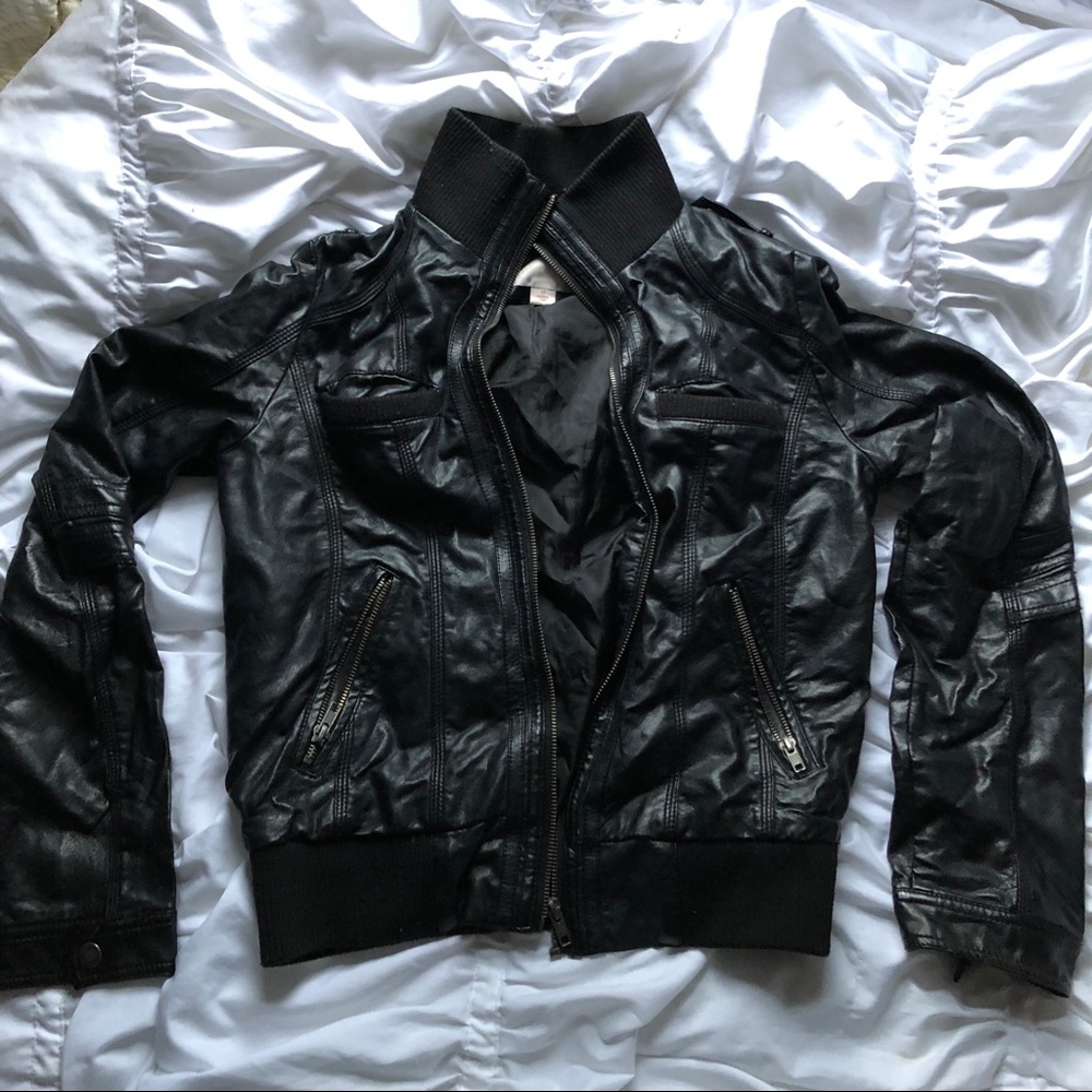 Woman’s Faux Leather Jacket
